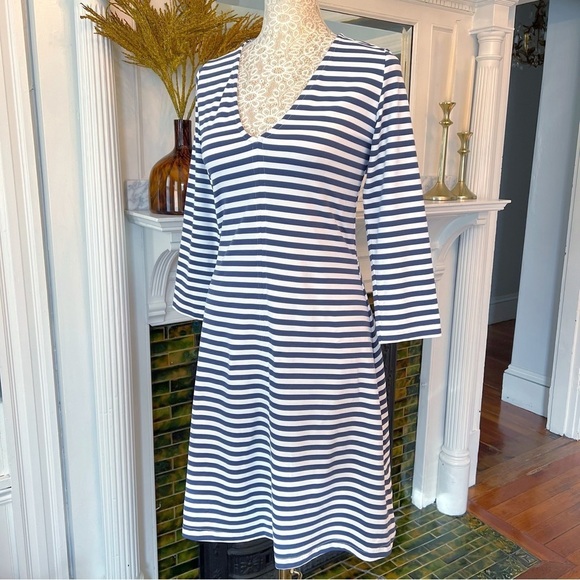 NWT‎ MDC Sport Nantucket Golf Club Blue & White Stripe V-Neck Golf Dress Sz 6 - Picture 5 of 11